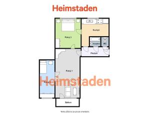Pronájem bytu 3+1, Havířov - Město, Na Nábřeží, 62 m2