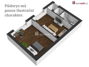 Pronájem bytu 2+kk, České Budějovice - České Budějovice 3, Na Sadech, 43 m2