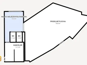 Pronájem obchodního prostoru, Bojkovice, Mánesova, 99 m2