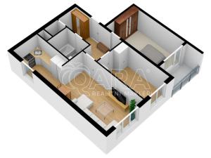Pronájem bytu 3+kk, Praha - Černý Most, Kpt. Stránského, 65 m2