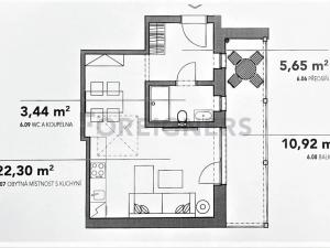 Pronájem bytu 1+kk, Brno, Stavební, 32 m2