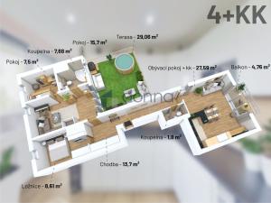 Pronájem bytu 3+kk, Praha - Ďáblice, Ďáblická, 83 m2