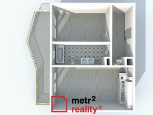 Pronájem bytu 2+kk, Olomouc, U solných mlýnů, 64 m2