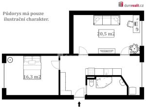 Prodej bytu 2+1, Kaplice, Na Vyhlídce, 60 m2