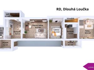 Prodej rodinného domu, Dlouhá Loučka - Křivá, 100 m2