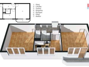 Pronájem bytu 2+1, Prostějov, J. B. Pecky, 48 m2