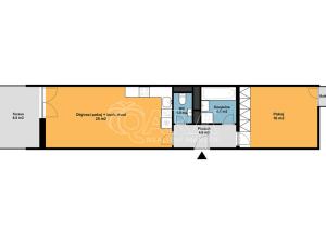Pronájem bytu 2+kk, Praha - Troja, Nad Vavrouškou, 52 m2