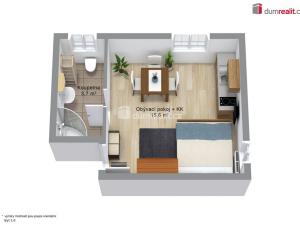 Prodej bytu 1+kk, Merklín - Pstruží, 19 m2