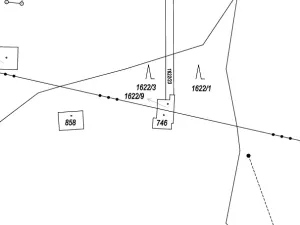 Prodej lesa, Mydlovary, 605 m2