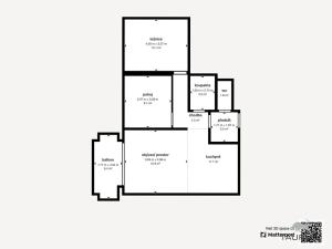 Prodej bytu 3+kk, Nová Ves, Nad Obcí, 67 m2