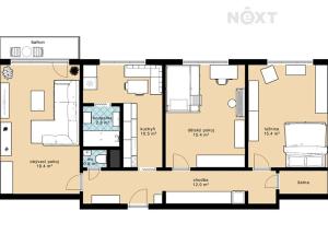 Prodej bytu 3+1, České Budějovice, Fr. Škroupa, 83 m2