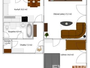 Pronájem bytu 2+1, Jilemnice, Jana Buchara, 64 m2