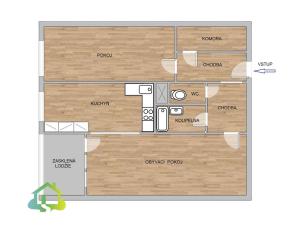 Pronájem bytu 2+kk, Praha - Kobylisy, Šiškova, 65 m2