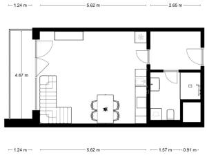 Pronájem bytu 1+kk, Praha - Hloubětín, Poděbradská, 40 m2