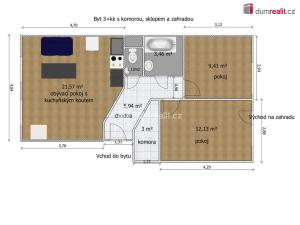 Prodej bytu 3+kk, Mělník, Na Výsluní, 68 m2