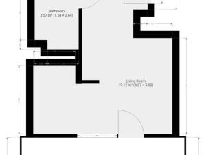 Pronájem bytu 1+kk, Praha - Žižkov, Biskupcova, 22 m2