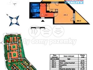 Pronájem bytu 1+kk, Praha - Zbraslav, Karla Černého, 31 m2