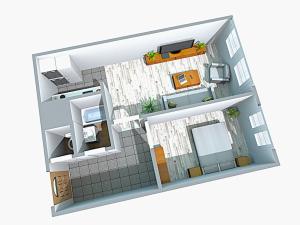 Prodej bytu 2+kk, Praha - Horní Měcholupy, Nad přehradou, 44 m2