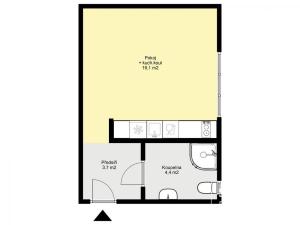 Pronájem bytu 1+kk, Mladá Boleslav - Mladá Boleslav II, Havlíčkova, 27 m2