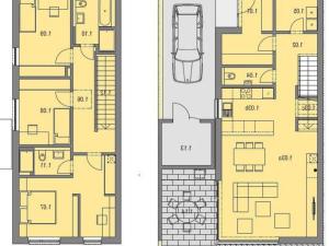 Pronájem rodinného domu, Praha - Modřany, Pleštilova, 135 m2