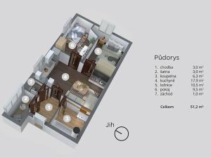 Prodej bytu 3+kk, Ústí nad Labem, Resslova, 51 m2