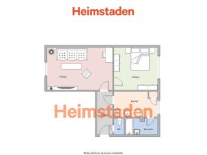 Pronájem bytu 2+1, Orlová - Poruba, Hornická, 52 m2