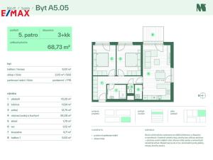 Prodej bytu 3+kk, Zlín, Tyršova, 68 m2