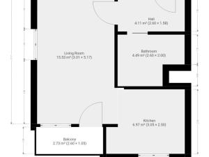 Pronájem bytu 1+1, Praha - Černý Most, Trytova, 38 m2