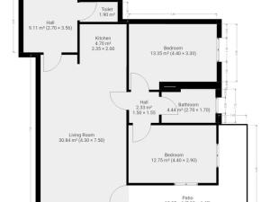 Pronájem bytu 3+kk, Praha - Dolní Chabry, Poštova, 83 m2