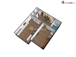 Pronájem bytu 2+kk, Praha - Strašnice, Mrštíkova, 52 m2