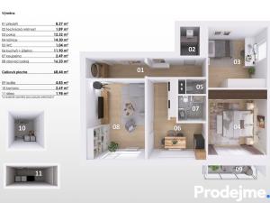 Prodej bytu 3+1, Velké Meziříčí, Mírová, 68 m2