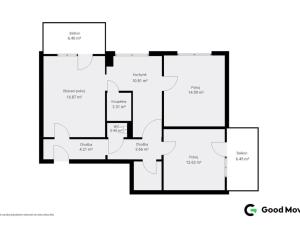 Prodej bytu 3+1, Zlín, Luční, 81 m2
