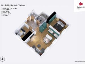 Pronájem bytu 3+kk, Trutnov, Horská, 67 m2