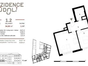 Prodej bytu 2+kk, Praha - Dolní Počernice, Českobrodská, 51 m2