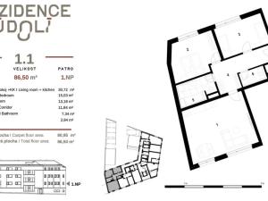Prodej bytu 3+kk, Praha - Dolní Počernice, Českobrodská, 81 m2