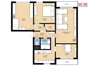 Prodej bytu 4+1, České Budějovice, Prachatická, 79 m2