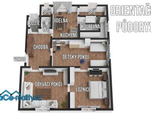 Prodej bytu 3+1, Kostelec nad Orlicí, Rudé armády, 108 m2