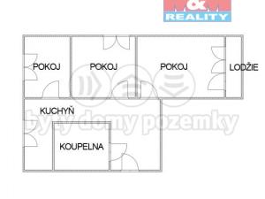 Prodej bytu 3+1, Chomutov, Písečná, 63 m2