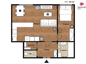 Pronájem bytu 1+1, Plzeň, Úslavská, 45 m2