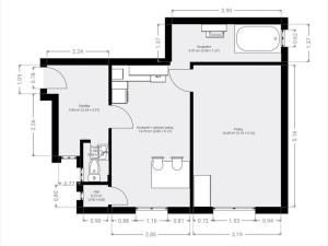 Pronájem bytu 2+kk, Teplice, Alejní, 44 m2