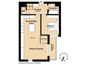 Prodej bytu 2+kk, Vrané nad Vltavou, U Elektrárny, 67 m2