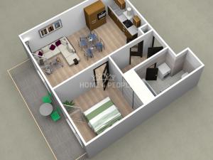 Pronájem bytu 2+kk, Milovice - Mladá, Armádní, 50 m2