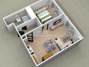 Pronájem bytu 2+kk, Milovice - Mladá, Armádní, 50 m2