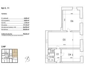 Prodej bytu 3+kk, Postupice, Blanická, 90 m2