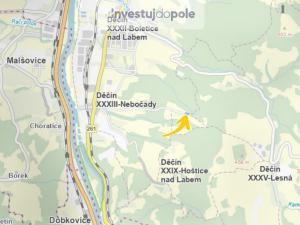 Prodej louky, Děčín - Děčín XXXIII-Nebočady, Pěší, 1219 m2