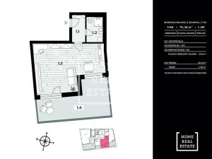 Prodej bytu 1+kk, Praha - Smíchov, Pod Barvířkou, 48 m2