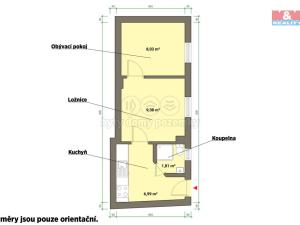 Pronájem bytu 2+1, Mariánské Lázně, Husova, 27 m2