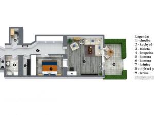 Prodej bytu 2+1, Olomouc - Hodolany, Masarykova třída, 72 m2