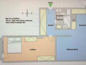 Prodej bytu 2+1, Ústí nad Labem - Ústí nad Labem-centrum, Velká Hradební, 54 m2