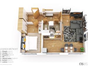 Prodej bytu 2+1, Kladno - Kročehlavy, Francouzská, 50 m2